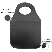 Universal Leather Car Trash Can - Black - View 2