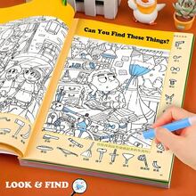 Find The Hidden Pictures Book, Interactive Search And Draw Activity Book, Engaging Hide And Seek Themed Pages - Multicolor - View 1