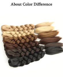 14英寸合成抓爪夹式编织马尾假发片，适合女性各种日常发型。 - 彩色 - 查看 6