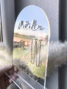 Personalized Jewelry Display Stand, Jewelry Rack, Girls Room Decor, Earring Holder, Acrylic Earring Rack, Jewelry Storage Box, Earring Organizer, Suitable As Gift For Family And Friends, Christmas, Valentine's Day, Halloween, Anniversary, Birthday