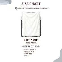 1Pcs Festive Gingerbread Pattern Blanket - Intricate Holiday-Inspired Design Featuring Houses, Trees, Hearts, Cupcakes, And Stars, Perfect Gift For Christmas And Holiday Season Fans Durable Fabric, Home Decor, Artistic Design, Highquality Textile, Versatile Accessory, Outdoor Enthusiasts - 彩色 - 查看 7