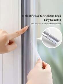 1pc Window And Door Seals: Self-Adhesive Waterproof, Dustproof, Insect-Proof, Soundproof, And Weatherproof Tape. Door Insulation, Multi-Purpose Barrier, Versatile Seal, Flexible Sealant, Long-Lasting Durable Strip, Waterproof Sealant, Insulation Tape, Draft-Proofing, Suitable For Tenants And Contractors. - Multicolor - View 4