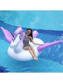 1pc Inflatable Water Float Fire Bird Ride, Adult Pool And Beach Floating Lounge, Perfect Summer Gift For Party, Swimming Pool Raft, Floating Chair, Patio Seat, Inflatable Seat, Yard Decor, Water Swimming Supplies For Adult Vacation Fun And Relaxation, Multi-Functional Lounge Chair - Multicolor - View 10