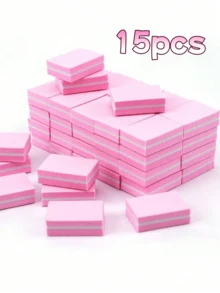 1/10/30/50/100/150/300/500pcs Mini Nail Buffer Blocks, Suitable For Acrylic & Natural Nails, 100/180 Grit Nail Polishing Blocks, Bulk Nail Buffers, Professional Manicure Nail Files, Nail Accessories - Nhiều màu - Xem 16
