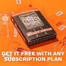 Human Anatomy Transparent Playing Cards - 3D Skeleton, Muscle, Organ Patterns, Waterproof Material - Educational Tool For Medical Students And Anatomy Enthusiasts - 透明 - 查看 9