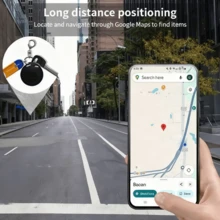 RSH Inteligentny lokalizator Air Tracker dla systemu Android, kompatybilny z aplikacją Android Find Center (wymagany system Android 9 lub nowszy), globalny inteligentny lokalizator antyzaginieniowy do kluczy i bagażu, ochrona prywatności, wymienna bateria, prezent świąteczny - Czarne - Zobacz 10