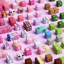 48/100/200/300pcs Magnetic Building Tiles, 0.78 Inch, Magnetic Princess Castle Pink Girly Flower Series Construction Blocks Cube Toy Set, STEM Educational Sensory Toy, Best Christmas, Halloween, Birthday Gift For Kids 3+ Years Old - Multicolor - View 8