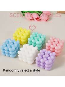 1 Bubble Candle, Beautiful Bliss Bubble Candle - Decorative 5.2oz Wax Aromatherapy, Fragrance, Cute Nordic Pastry, Large Decorative Shape Candle For Home Decoration And Gifts, Available In Color, Fragrance, Size Options,Room Decor,