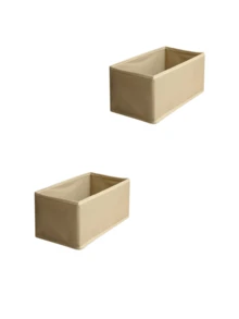 Cajas de almacenamiento de ropa plegables, lavables y sin olor de alta calidad hechas de lámina de polipropileno no tejida, disponibles en varios colores y tamaños. Cajas de almacenamiento no tejidas con cierre en la parte inferior, adecuadas para organizar juguetes, ropa y artículos varios - Beis - Ver 12