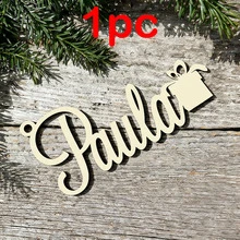 1/3/5 Stück personalisierte Weihnachts-Acryl- & Holz-Wort-Ornamente, individualisierbare Name/Nachricht Hängedekoration für Weihnachtsbaum, Tischplatzierung, Weihnachtsgeschenk-Anhänger für Familie, Freunde, Feiertags-Party, Heim-Dekoration, Fröhliche Weihnachten, Freude, Frieden, Glaube, anpassbare Hängeornamente, Thanksgiving, Neujahr, Festliche Dekorationszubehör, perfekte Feiertags-Geschenke für Kinder, Erwachsene, Festliche Heim-Party, Tisch-Mittelstück-Dekoration - Mehrfarbig (Weihnachten1) - Übersicht 35