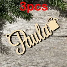 1/3/5 Stück personalisierte Weihnachts-Acryl- & Holz-Wort-Ornamente, individualisierbare Name/Nachricht Hängedekoration für Weihnachtsbaum, Tischplatzierung, Weihnachtsgeschenk-Anhänger für Familie, Freunde, Feiertags-Party, Heim-Dekoration, Fröhliche Weihnachten, Freude, Frieden, Glaube, anpassbare Hängeornamente, Thanksgiving, Neujahr, Festliche Dekorationszubehör, perfekte Feiertags-Geschenke für Kinder, Erwachsene, Festliche Heim-Party, Tisch-Mittelstück-Dekoration - Mehrfarbig (Weihnachten1) - Übersicht 31