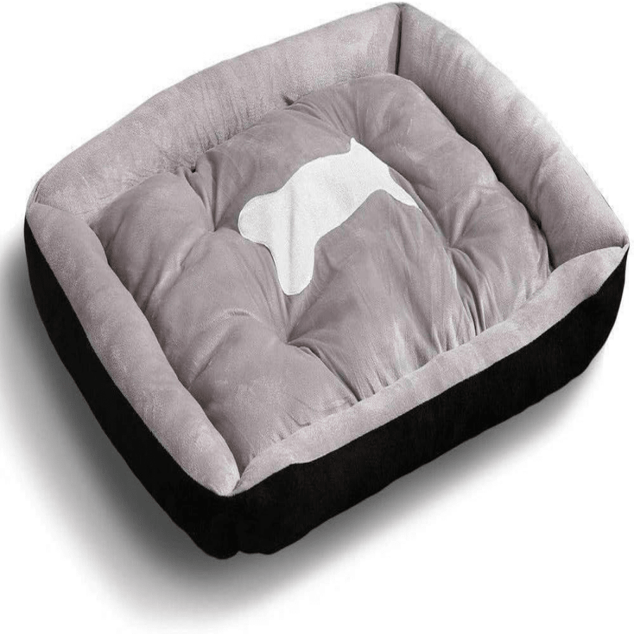 Pet Bed Dog Cat Calming Beds Warm Soft Plush Washable Cushion Navy L, Dog Bed With NonSlip Bottom And PP Cotton, Lar...