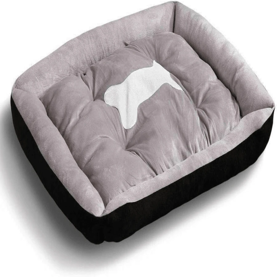 Pet Bed Dog Cat Calming Beds Warm Soft Plush Washable Cushion Navy L, Dog Bed With NonSlip Bottom And PP Cotton, Lar...