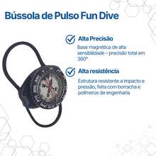 Bússola De Pulso Para Mergulho Fun Dive Alta Precisão - D - Visão 3