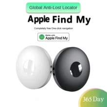 Apple AirTag Alternative GPS Tracker, AirTag Keychain, Disc Global Locator For Apple, Car GPS Tracker, Pet Cat GPS Collar, CR2032 Replaceable Battery, Compatible With "Apple Find My" Platform, One-Click Tracking, Remote Precise Tracking, Long-Lasting Battery Life, Suitable For Elderly, Pets, Cars, Keys, Bags And Other Anti-Loss Reminder Tracking