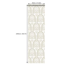 1 Roll Bohemian Style Self-Adhesive Wallpaper - Vintage Geometric Floral, Peel And Stick Wallpaper, Waterproof And Removable Decorative Sticker, Suitable For Living Room, Bedroom, Background Wall, Cabinet, Bookshelf, Furniture Renovation, Hostel Entrance, Corridor, DIY Transformation - Multicolor - View 14