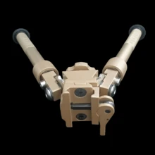 Multifunctional Outdoor Tactical Tripod, Foldable, Retractable, Rotatable V8 Tripod, Tactical Elastic Metal Dual-Leg Stand, Photography Tripod - Multicolor - View 12