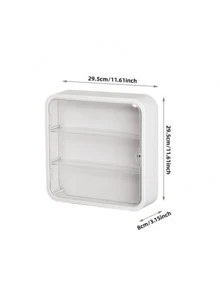 LABUBU4.0收藏展示柜1个，2025新款收纳柜，壁挂式展示柜，防尘展示柜，无孔安装设计，可容纳12个毛绒玩具，适合放在客厅、书房、卧室的收藏展示柜，非常适合LABUBU4.0系列收藏展示，是理想的|万圣节|圣诞节|精美礼物【不含玩偶】 - 彩色 - 查看 10