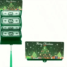 Christmas Cash Envelope Set - Santa Claus & Snowflake Tree Pattern Gift Card Holders, Holiday Red Envelope Money Bags For Christmas/Birthday/Thanksgiving Party, Durable Paper Storage Bags (No Cash Included) - one-size - View 6