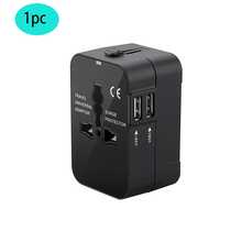 1 buah/2 buah Adaptor Perjalanan Universal, Port USB Ganda, Input 110V-240V, Colokan EU/US/UK/AU, Perlindungan Lonjakan Arus, Cocok untuk Lebih dari 150 Negara, Penting untuk Perjalanan Bisnis dan Wisata - Steker Tipe AS A (110-127V) - View 12