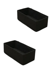 Multi-Piece Non-Woven Fabric Storage Boxes, Lidless Underwear Storage Boxes, Foldable Organizer Bags For Storing Cosmetics, Tissues, Remote Controls, Stationery And Other Small Items, Suitable For Living Room, Bedroom, Closet, Various Sizes Available