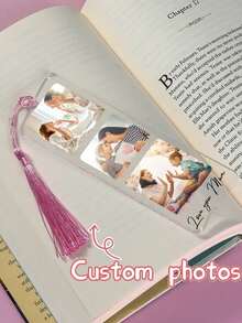 1 pieza Marcapáginas de acrílico transparente personalizado con borla - Accesorio de libro hecho a mano con flores personalizadas, regalo único para lectores - Para amantes de los libros - Regalo de Navidad - Regalo perfecto para mamá, Marcapáginas de acrílico con nombre personalizado, Marcapáginas con foto personalizada, Regalo para lectores, Marcapáginas de acrílico con borla, Marcapáginas con foto de mascota personalizada, Regalo de marcapáginas, Elemento imprescindible para volver a la escuela, Regalo de graduación - Multicolor - Ver 6