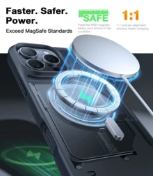 Cargador inalámbrico magnético de 15 W, carga rápida MagSafe, compatible con todas las series - Blanco - Ver 1