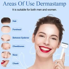 Adjustable Microneedle Roller: Professional Hair, Beard & Skin Care Tool - 140/100 Titanium Needles, Effective Results - Simple & Efficient Skincare Solution, Minoxidil, Microneedle Roller, Microneedling, Beauty, Skincare Products, Spa, Self-Care, Skincare Tools, Facial Care, Esthetician Supplies, Massage, Facial Massage Tool, Facial Roller - Black and White - View 3