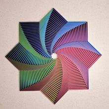 3D Printed Expanded Sensory Fidget Star, Fractal Fidget Hexagon With Handles, Honeycomb Whirling Spiral Design, Stress Relief Whirling Spiral - Multicolor - View 18