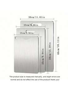 High Quality Titanium Steel Cutting Board - Double-Sided Stainless Steel, Smooth Surface, Ideal For Kitchen And Dining, Easy To Clean, Perfect For Slicing Fruits, Vegetables And Meats, Essential Kitchen Item | Modern Kitchen Supplies | Cutting Board, Kitchen Cutting Board, Kitchen Utensils, Kitchen & Home Supplies, Kitchen Cutting Board, Kitchen Accessories - Multicolor - View 4