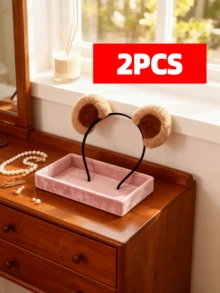 1 pieza/2 piezas Diadema con orejas de oso marrón adorable y ajustable, diadema con orejas de oso, adecuada para fiestas de disfraces, fiestas de noche, maquillaje, lavado de cara, accesorios para el cabello de mujer, diadema para atar, disfraz de Halloween (Debido a las diferencias en la iluminación de la toma y los parámetros de la pantalla de la cámara, puede haber ligeras diferencias de color en el producto) - Multicolor - Ver 13