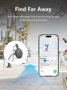 Apple AirTag Alternative GPS Tracker, Wave Pattern Global Locator Compatible With "Apple Find My" Platform, One-Click Tracking, Remote Precise Positioning, Long-Lasting Battery, Suitable For Elderly, Pets, Cars, Keys, Bags, Anti-Loss Reminder & Tracking