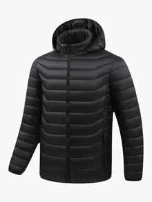 Men Jackets And Coats - 黑色 - 查看 1