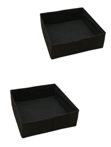 Multi-Piece Non-Woven Fabric Storage Boxes, Lidless Underwear Storage Boxes, Foldable Organizer Bags For Storing Cosmetics, Tissues, Remote Controls, Stationery And Other Small Items, Suitable For Living Room, Bedroom, Closet, Various Sizes Available