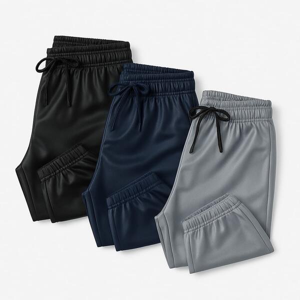 3 Calça Cimpa Jogger Flanelada Para Meninos Infantil