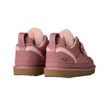 UGG Lowmel Girls' Grade School Shoes Suede Canvas Sneakers - Nâu/Hồng Bình Minh - Xem 3