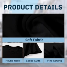 Camiseta de manga corta de algodón para mujeres, tema de elegancia de enfermera negra - Negro - Ver 3