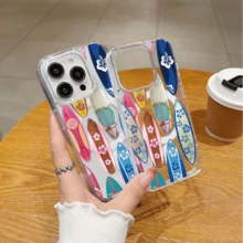 Funda para teléfono adecuada para  11 a 17 Pro y Pro Max, así como para Samsung S22 a S25 Ultra.El estilo del  17 es moderno, a la moda y llamativo. - Colores mixtos - Ver 8
