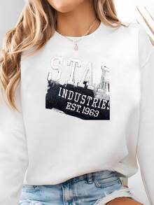 Stark Industries  Sweatshirt | Tony Stark | Avenger Universe |  Park Apparel Sweatshirt - 白色 - 查看 2