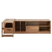 Television Stands & Entertainment Centers - Walnut + MDF+Glass+260cm - View 7
