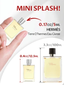 Hermès Terre Eau Givree 男士淡香水喷雾 EDP 香水 3.3 盎司/100 毫升 持久优雅奢华永恒经典精致男友丈夫父亲兄弟生日毕业派对旅行露营户外学校校园旅行节日夏季秋季万圣节夏季精选夏季必备夏季经典爱马仕简约现代优雅礼品魅力氛围适合日常使用 - EDP - 查看 4