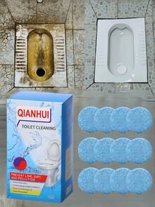 Toilet Effervescent Tablets,Toilet Foam Tablets, Toilet Cleaning Tablets, Odor-Purifying Tablets, Yellow Spots, Dirt, Urine Stains, Toilet Cleaning Tablets, Quick-Dissolving Boiling Tablets, Dispersing And Cleaning Yellow Spots, Purifying Odors, Effervescent Tablets, For Cleaning Toilets