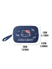 Family Series Denim Crossbody Phone Bag - Denim Portable Makeup Bag - View 4