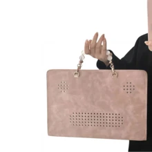 15-Inch Laptop Sleeve For MacBook Air/Pro - Cute Shockproof Computer Case With Floral Design, Lightweight Protective Cover For 15-15.6 Inch Notebooks (Teen Girls Gift Idea) - Pink - View 7