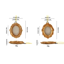 Resin Mini Photo Frame Wall Hanging Decor Accessories, DIY Photo Display Frame For Living Room, Wedding, Party, Holiday, Gift, With Hanging Rope And Backing Board