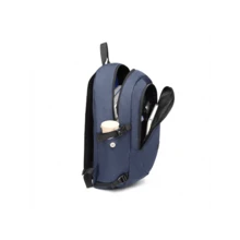 Zaino per laptop con porta di ricarica USB, antifurto, leggero, resistente all'acqua, zaino da lavoro per computer da viaggio, adatto per laptop da 15,6 pollici, per uomini e donne. - Blu reale - Visualizzare 12