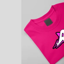 Girls' T-Shirt, 100% Premium Cotton, Short Sleeve, Sizes 6 To 16, With High-Quality Thermal Print, Pink Gang, Emily Vick, Katlen Leozin, Robson - Màu Hồng Tươi - Xem 5