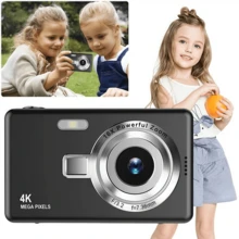 Retro HD Camera For Students, High Resolution 44MP With 16x Digital Zoom - Silver - View 6