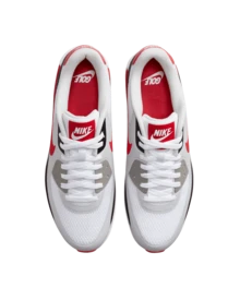 Men's Air Max 90 Golf Shoes - Men's Golf - Men's Nike Shoes - Blue/Pink/Red/Light Blue/Lime - HV9305 - Nike - White/Black/Photon Dust/University Red - View 2