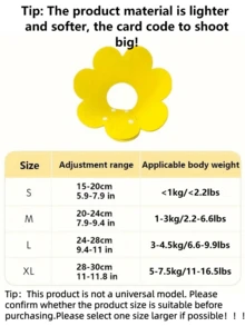 1 件伊丽莎白锥形猫项圈，轻质毛毡锥形项圈，用于宠物康复，可调节防舔项圈